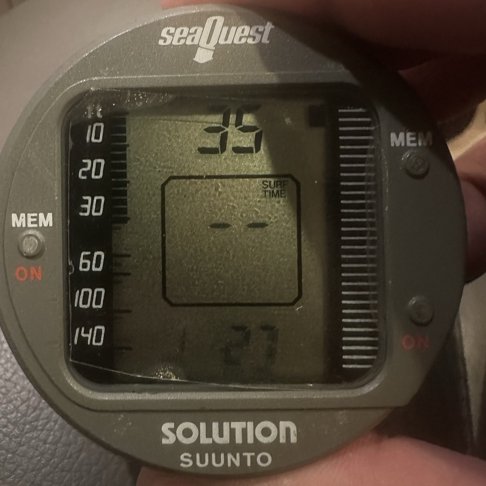 Suunto Scuba Dive 3 Gauge Console Sea Quest Solution Depth Gauge SM-26