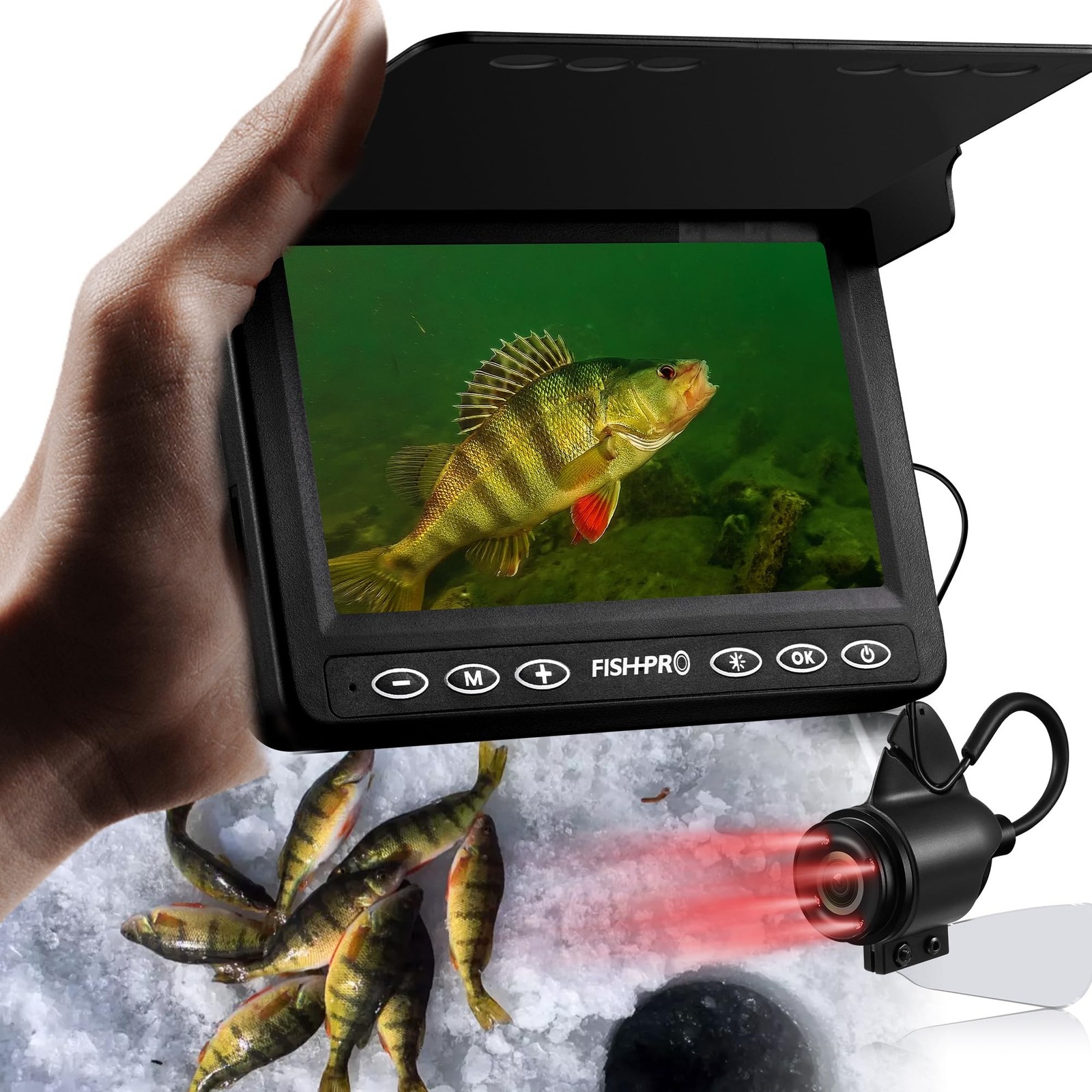 [FishPRO® 2026 Upgrade] The PRO in Underwater Fishing Camera -4.3» Ice Fishi…