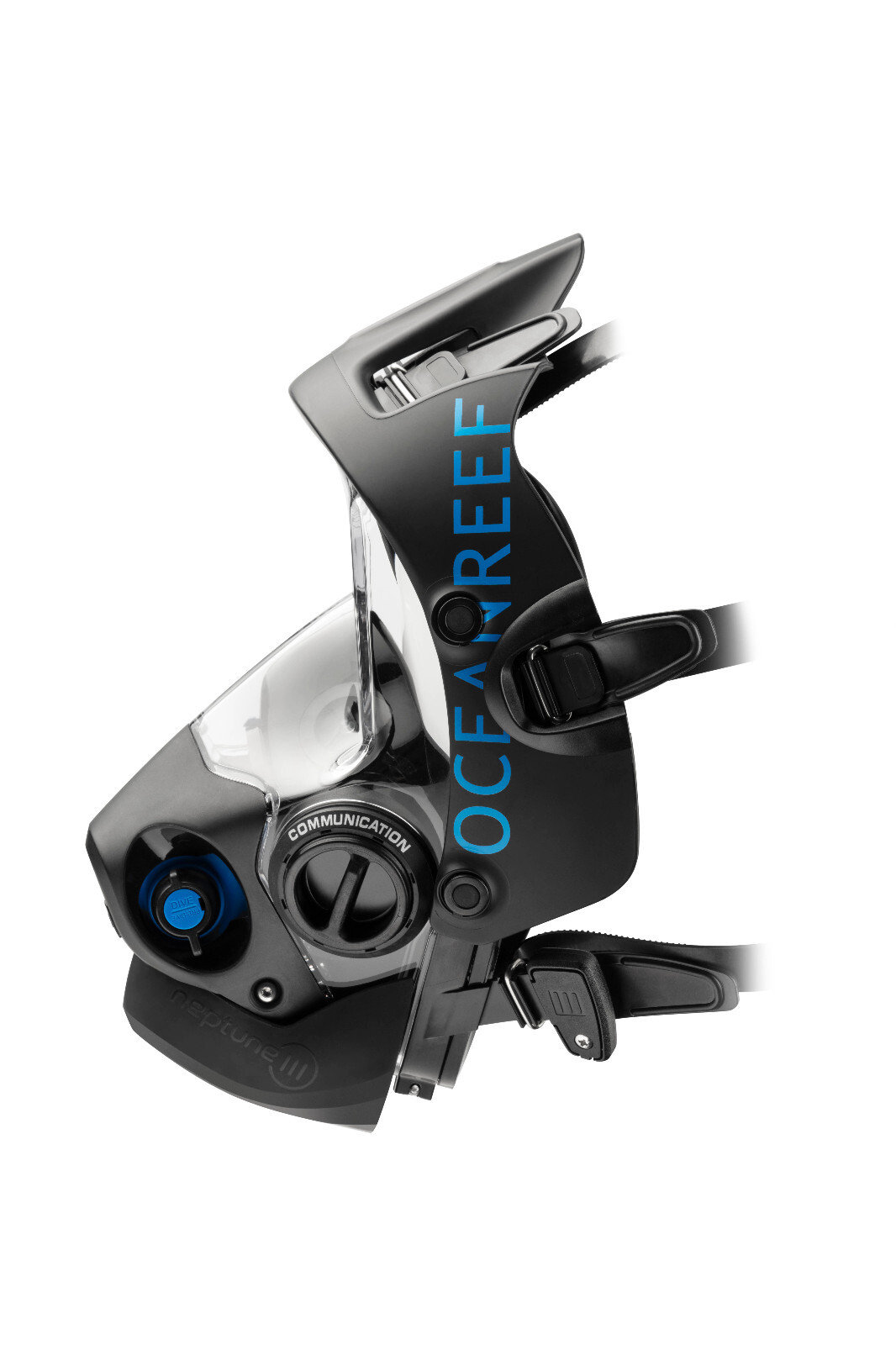 Ocean Reef Neptune III System Divers Full Face Diving Mask Small/Medium Black