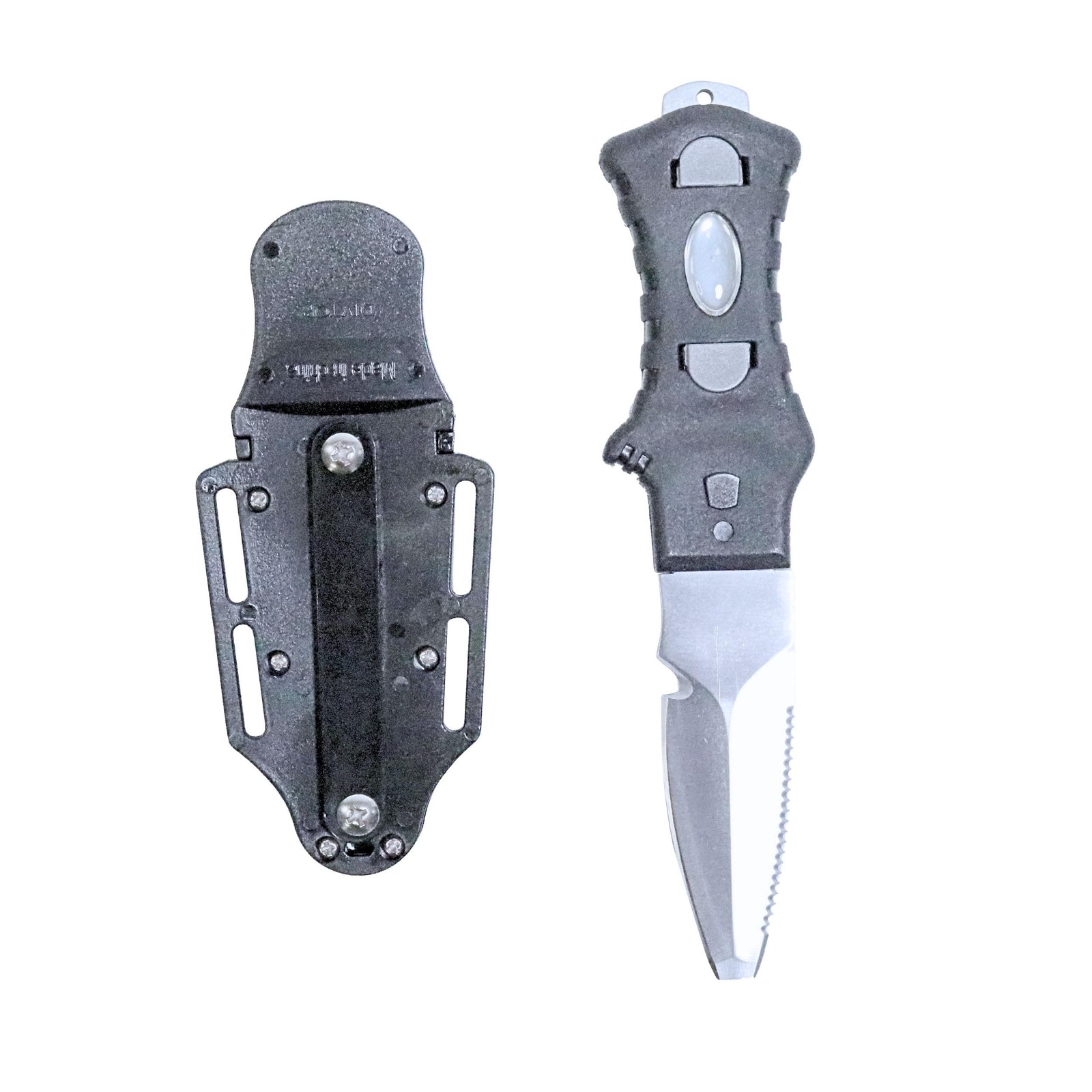 Scuba Choice Compact Stainless Steel Blunt Tip Dive Knife – 2.3″ Plain Edge B…