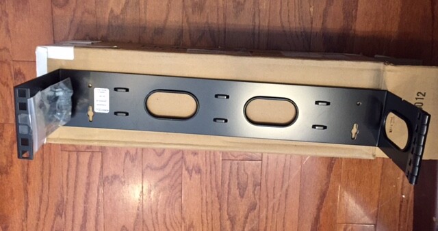 A0644494 black wall mount bracket 2u Nordx Belden 2 RMS