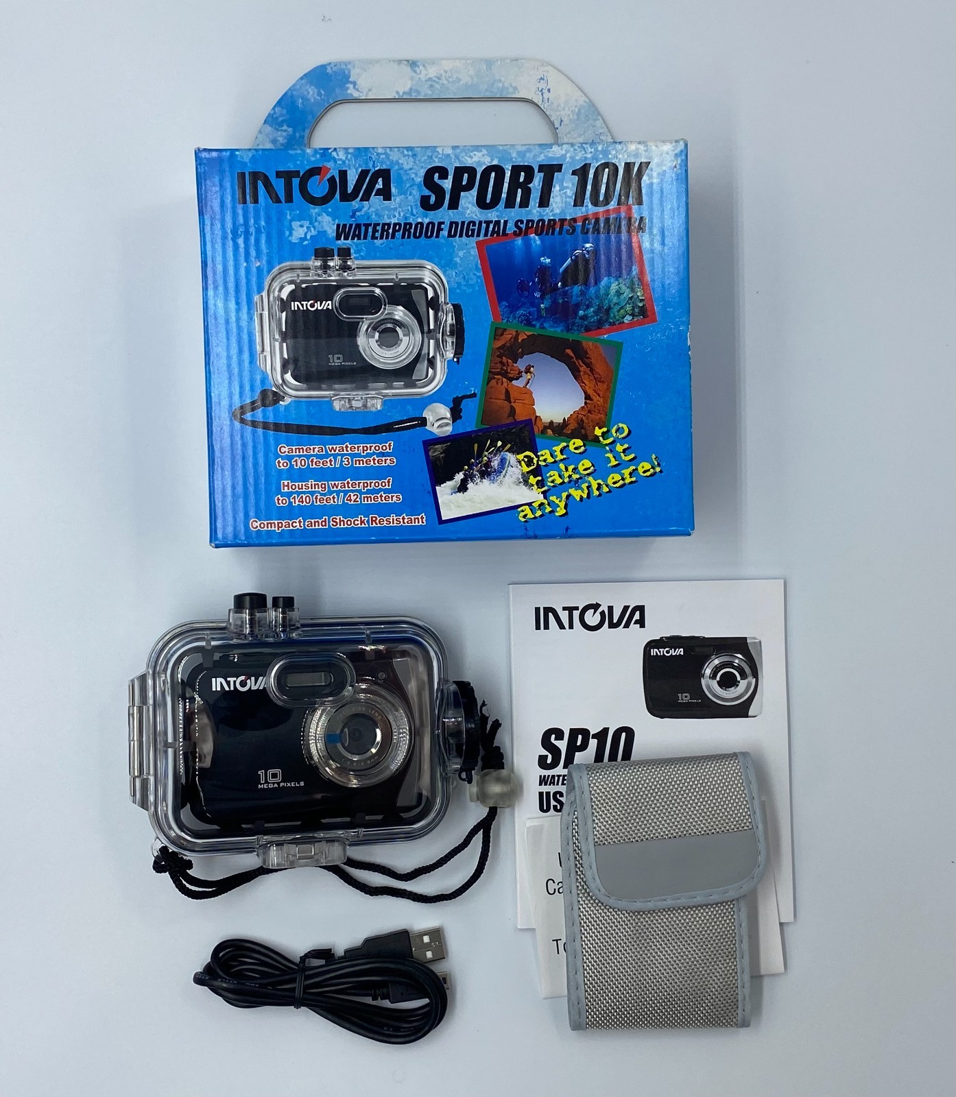 INTOVA Sport 10k Underwater Digital Camera – Open Box