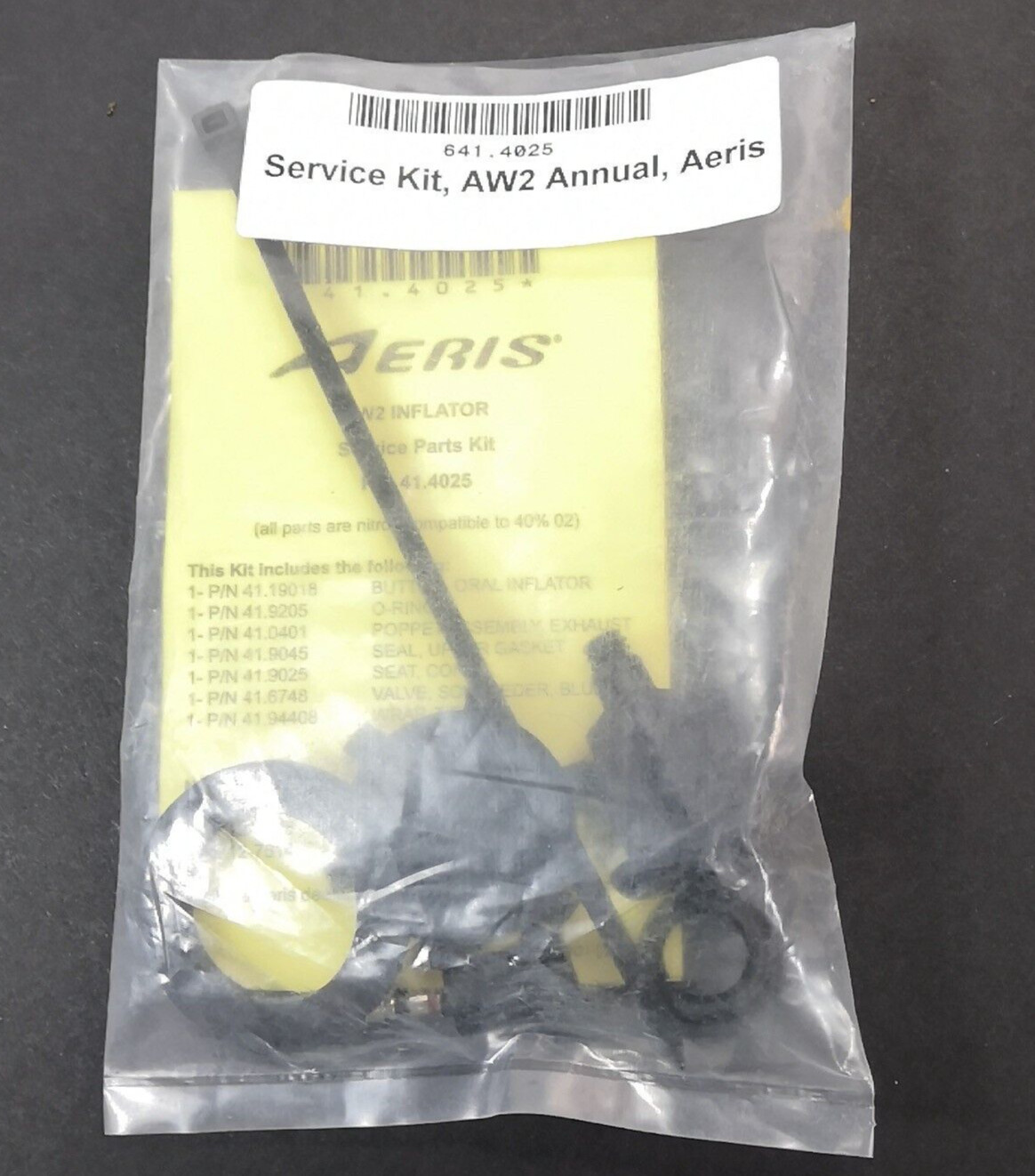 Oceanic Alliance, Aeris AW2 BC BCD Power Inflator Service Kit Scuba Dive 41.4025