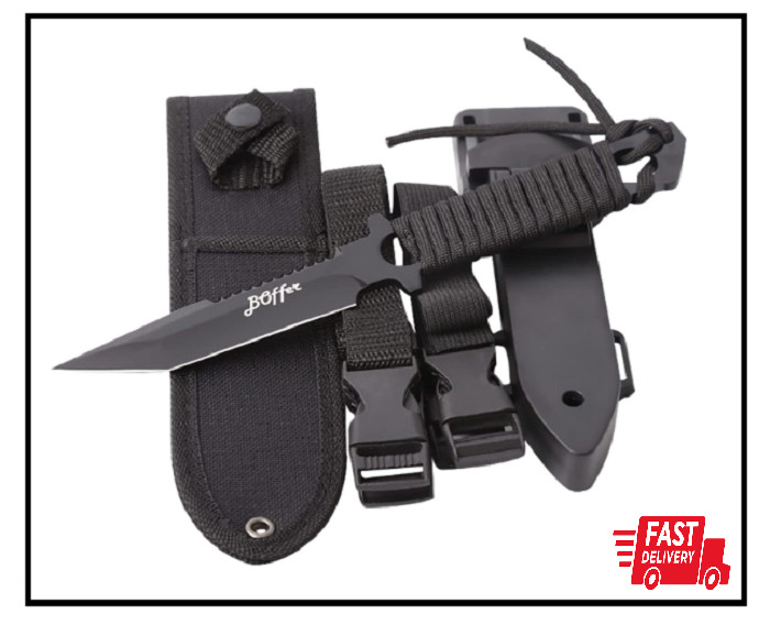 Dive Knife Scuba Diving Knife, Black Tactical Sharp Blade knives, Divers dive to