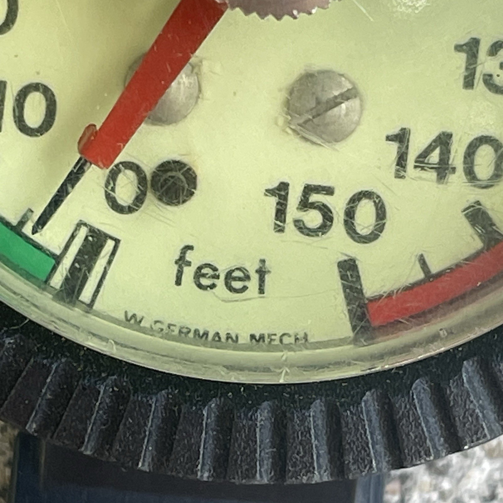 Vintage Dacor Wrist 150 ft Depth Gauge Scuba Skin Diving