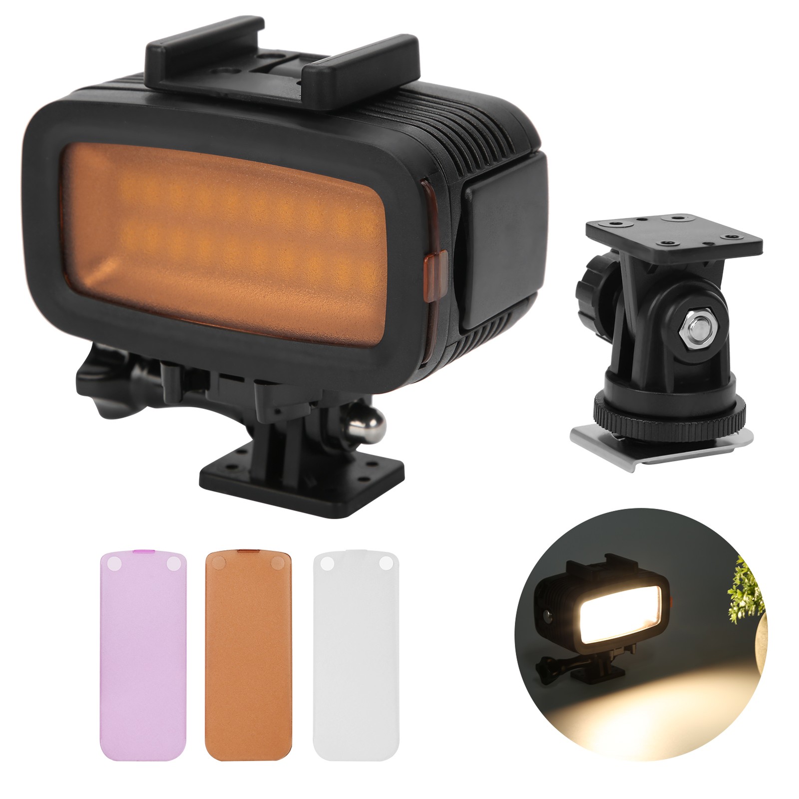 40m Underwater Photography Fill Light Waterproof Diving Camera LED Video Lig BEA