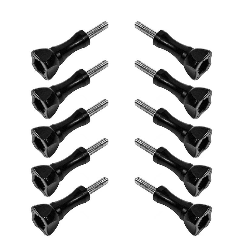 10Pcs Long Thumbscrew with Cap Thumb Screw Set Stainless for GoPro Accessories
