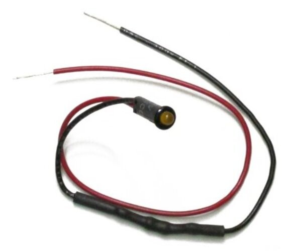 Performance 80200 LED Dash Indicator Light, Amber, 1/8″