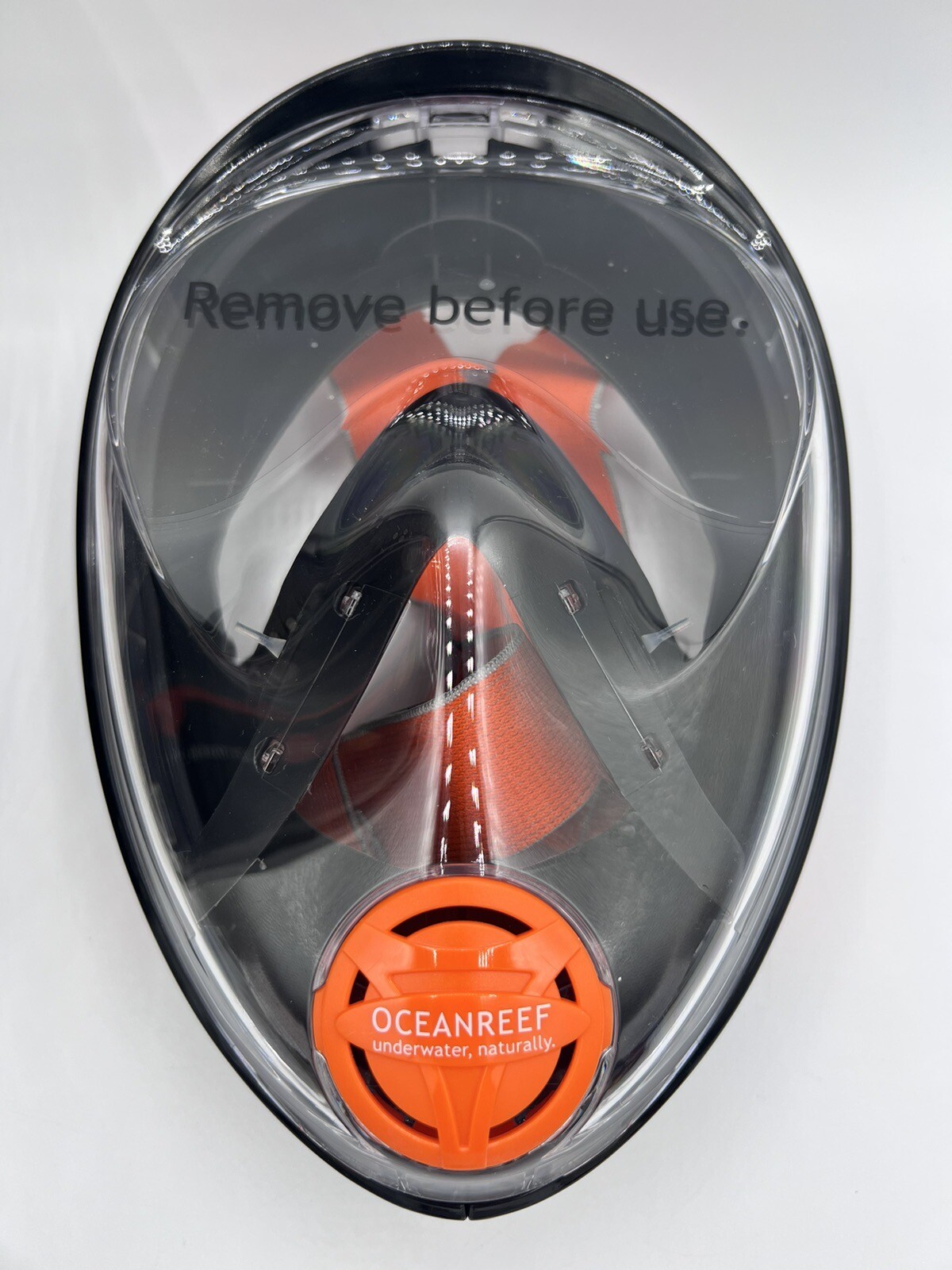 Aria – Ocean Reef – Full Face Snorkel Mask (M/L Black) – Brand New Open Package