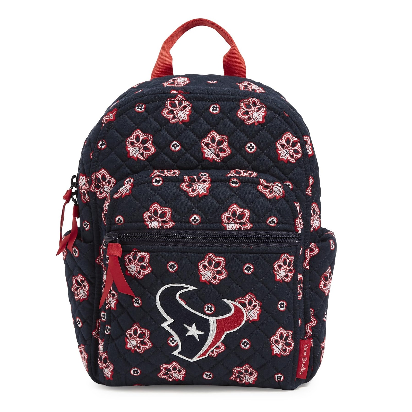 Vera Bradley Women’s No data One Size, Navy/Red Bandana With Houston Texans