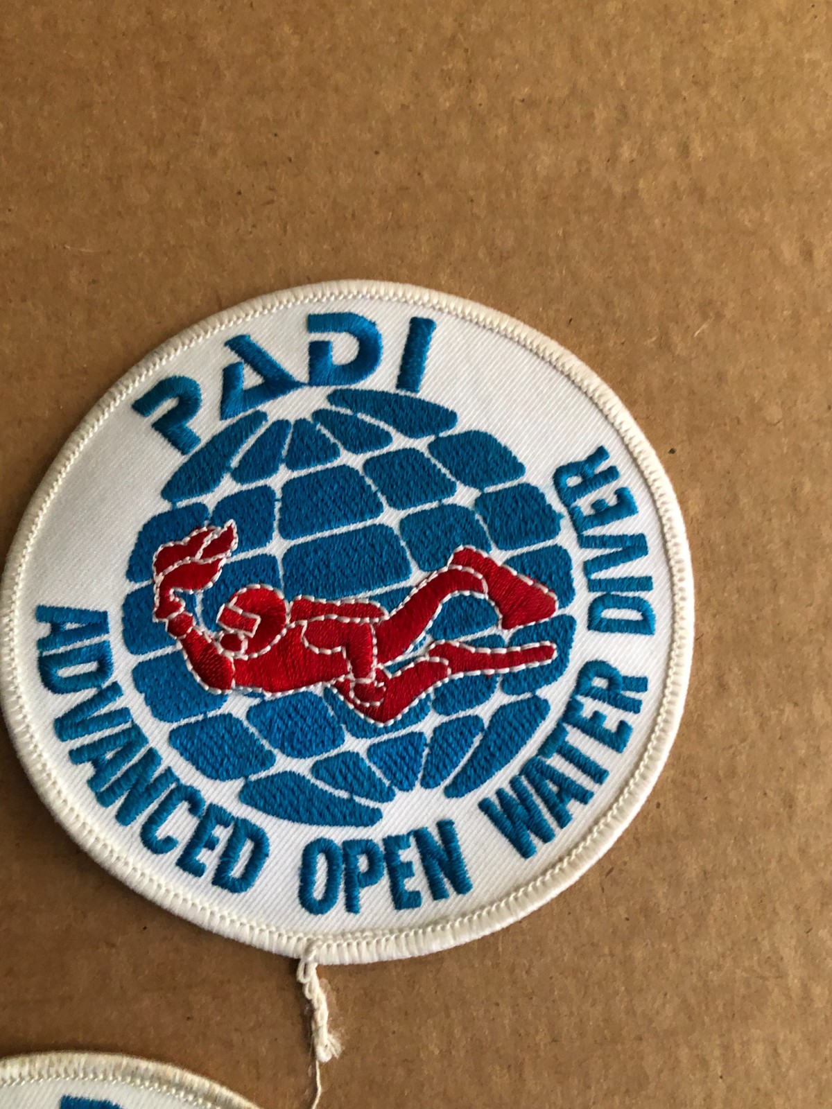 3 VINTAGE PADI OPEN WATER DIVER PATCHES 2 PATCHES ARE ADVANCED WATER