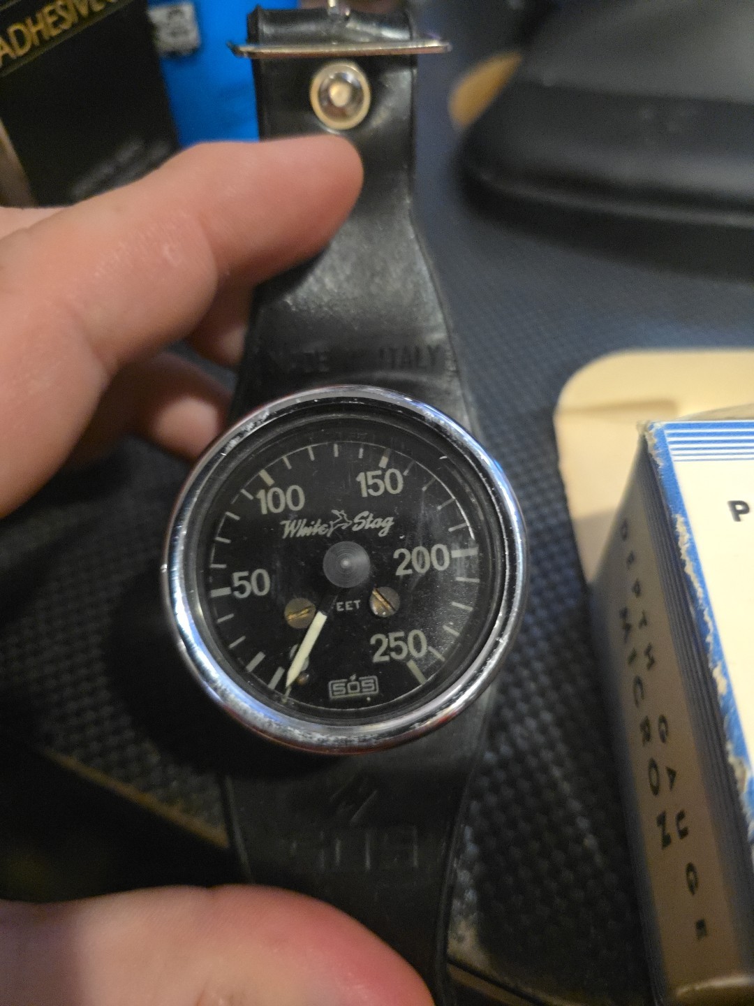 Vintage Italian Made White Stag ‘SOS’ Divers Wrist Gauge