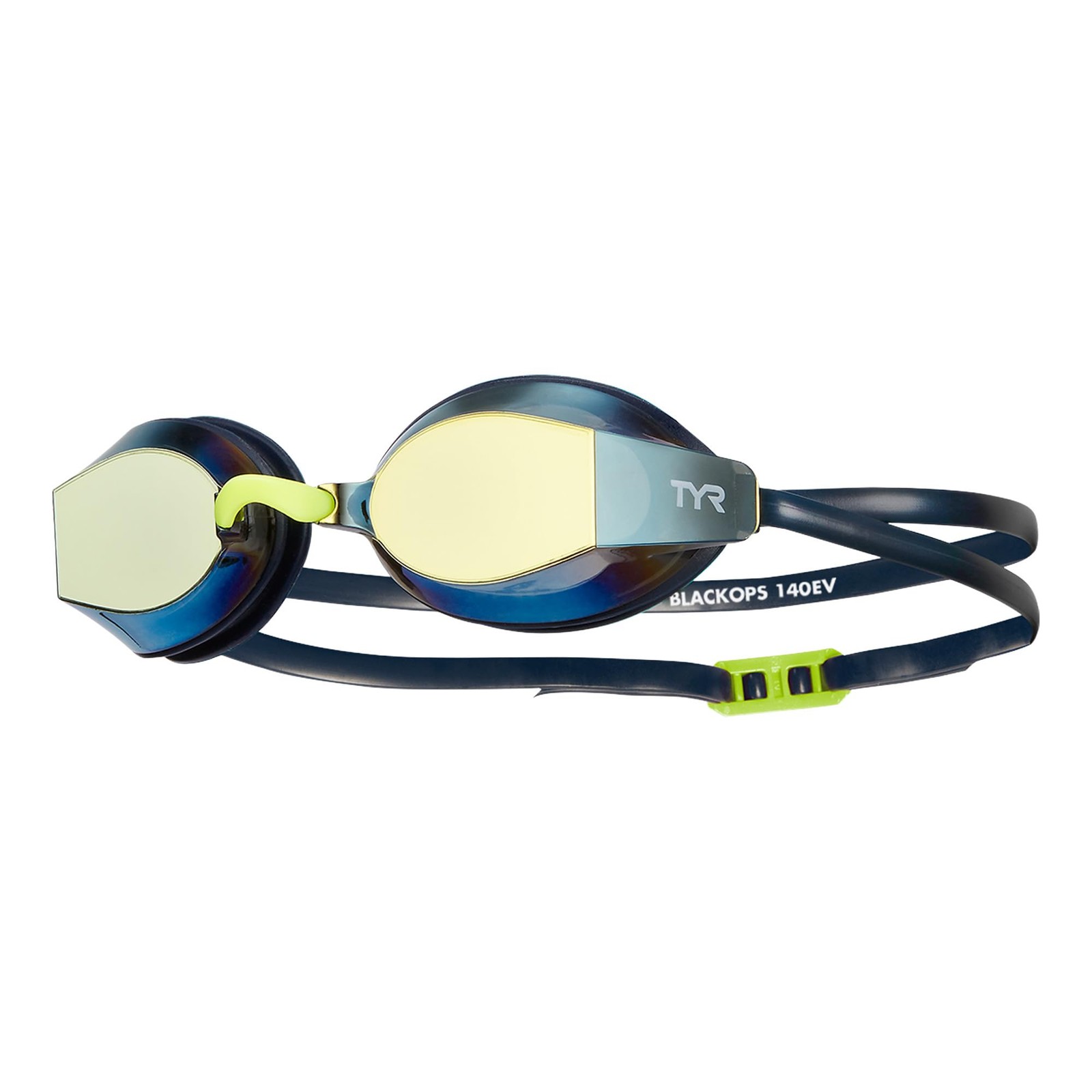 TYR Blackops 140 EV Racing Goggles – Mirrored One Size, – Gold/Navy