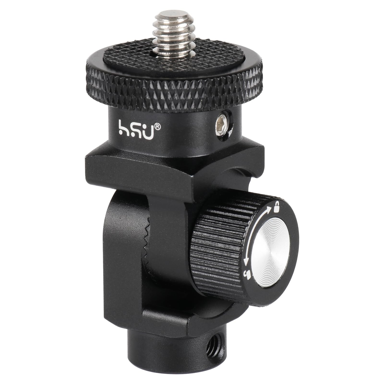 HSU Vertical Mount Adapter, Aluminum 1/4”-20 1.18 x 1 x 2.05 inches, Black
