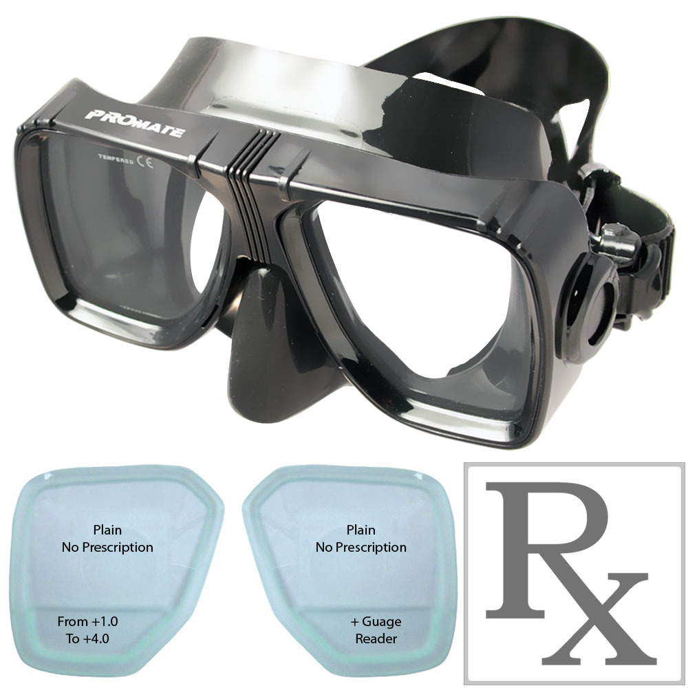 Promate MK245 Scope RX Prescription Optical Scuba Dive Snorkeling Mask Goggles