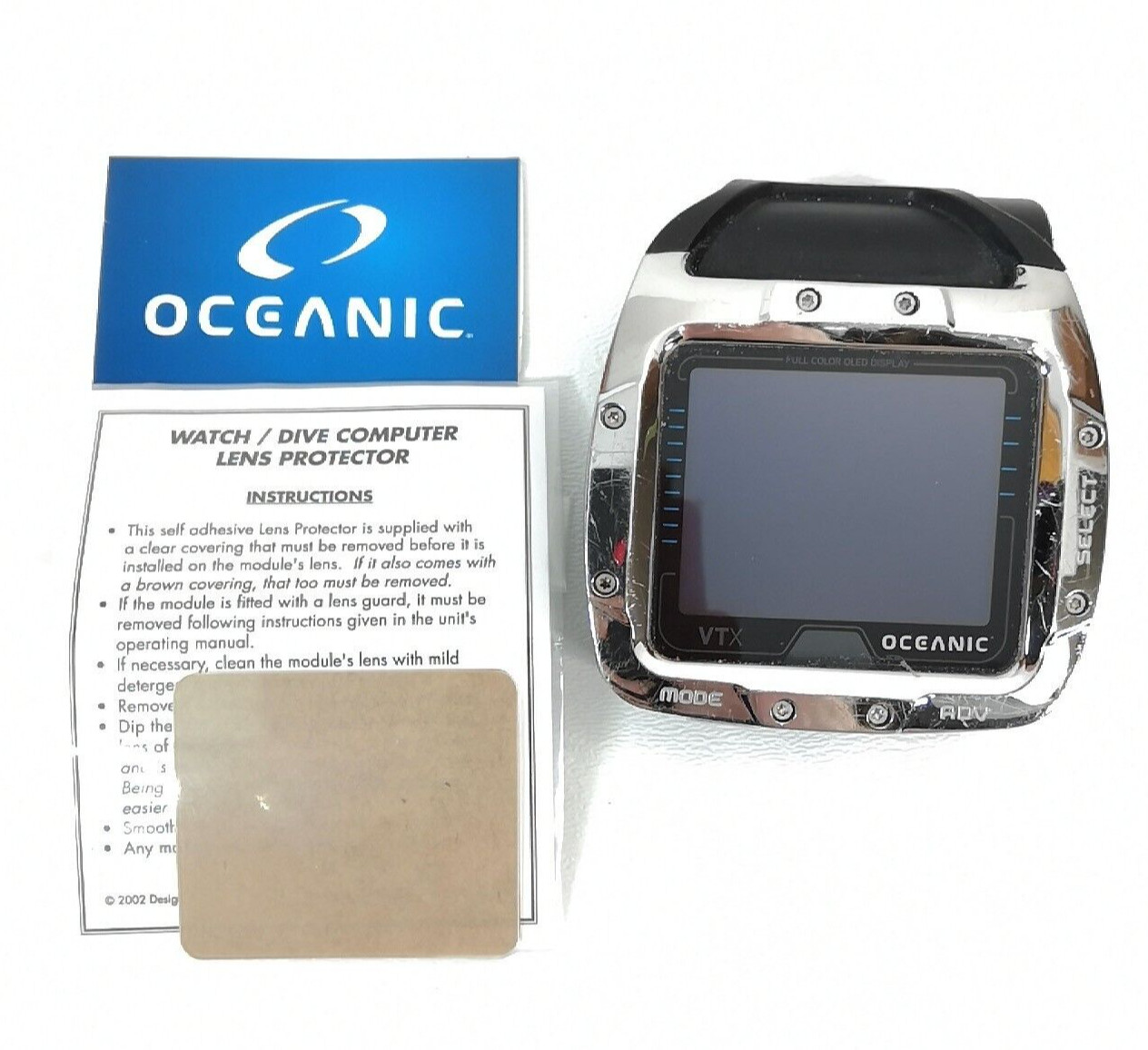 Oceanic VTX Lens Protector Cover fits Aeris A300CS Scuba Dive Computer 1961