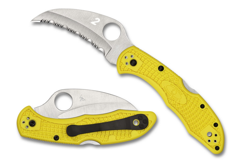 Spyderco Tasman Salt 2 Knife – Yellow