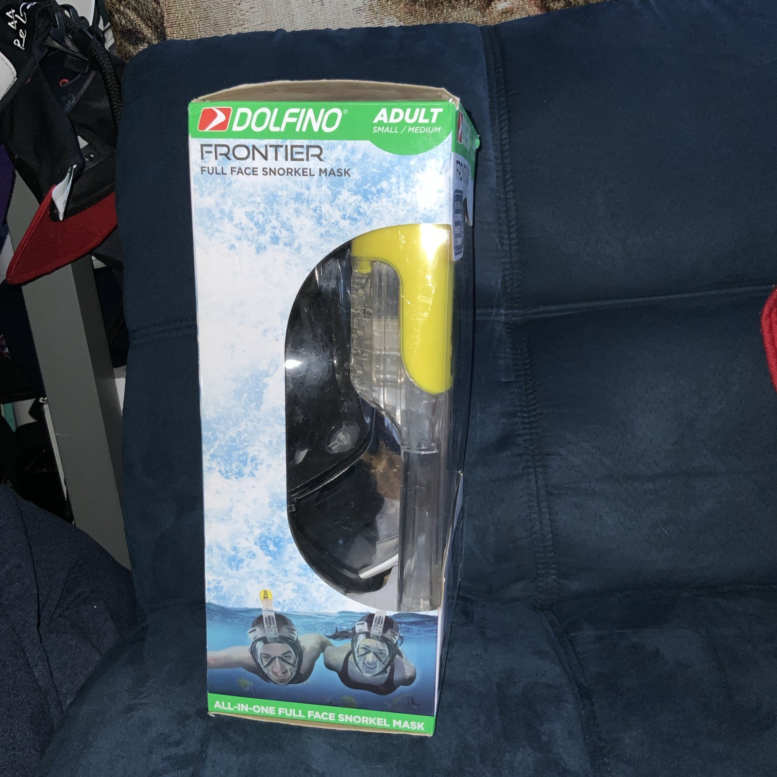 Dolfino Frontier All-in-one Full Face Snorkel Mask Adult Small/Medium