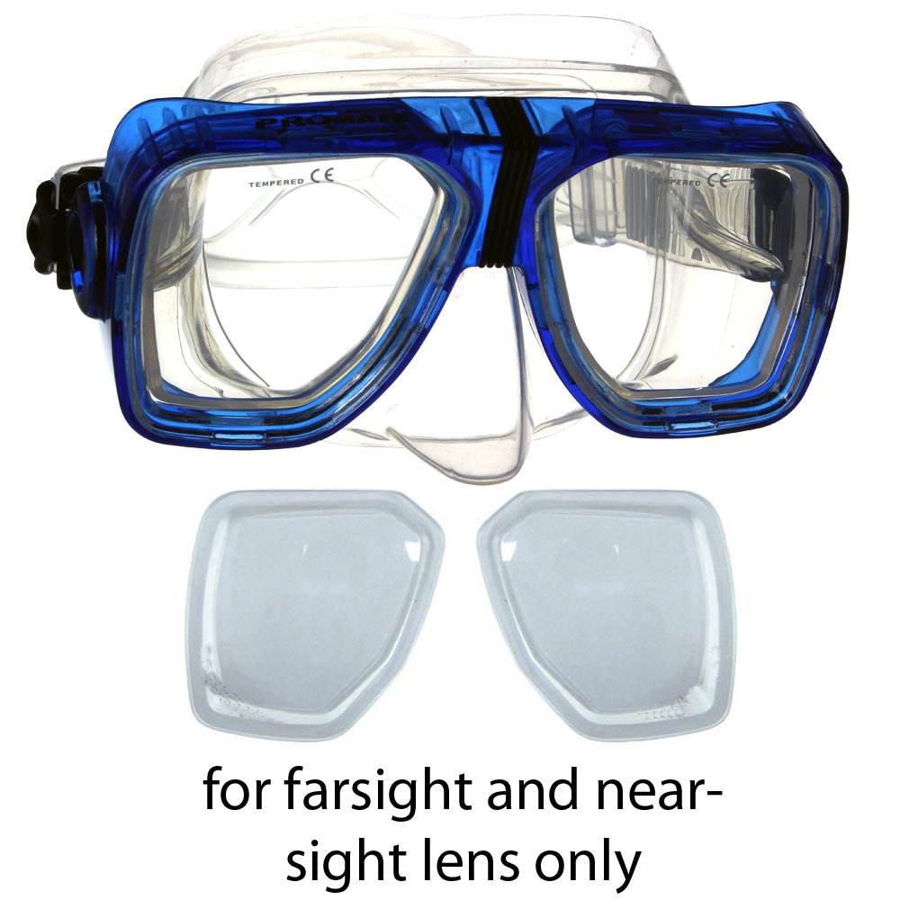 Promate MK245 Scope RX Prescription Optical Scuba Dive Snorkeling Mask Goggles