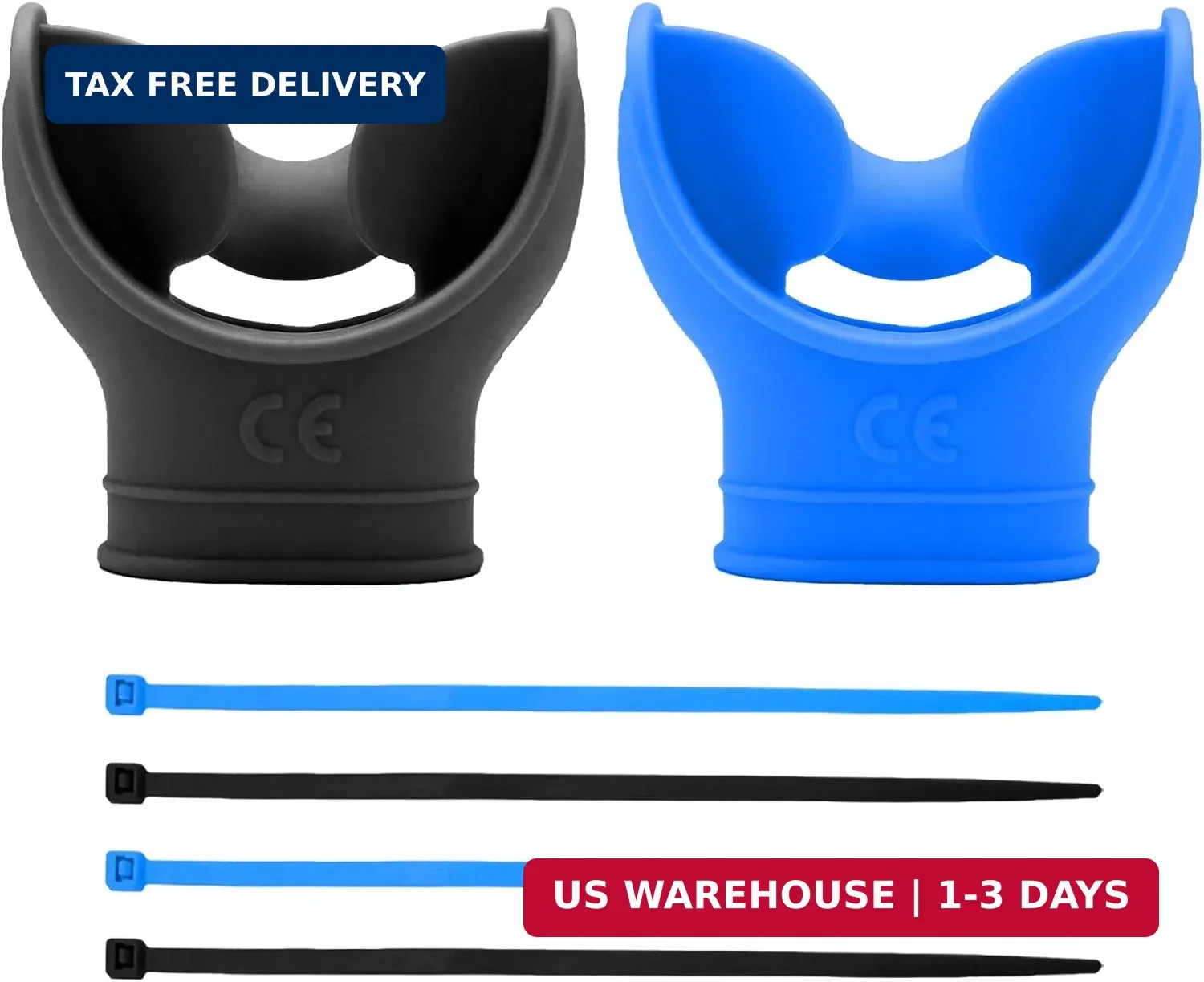 2 PCS Silicone Snorkel Mouthpiece Replacement Scuba Diving Mouthpiece Scuba Divi