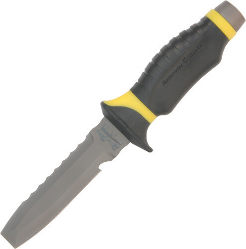 Underwater Kinetics Fixed-Blade Dive Knife 4.25″ Titanium Blade Firm Choil Grip