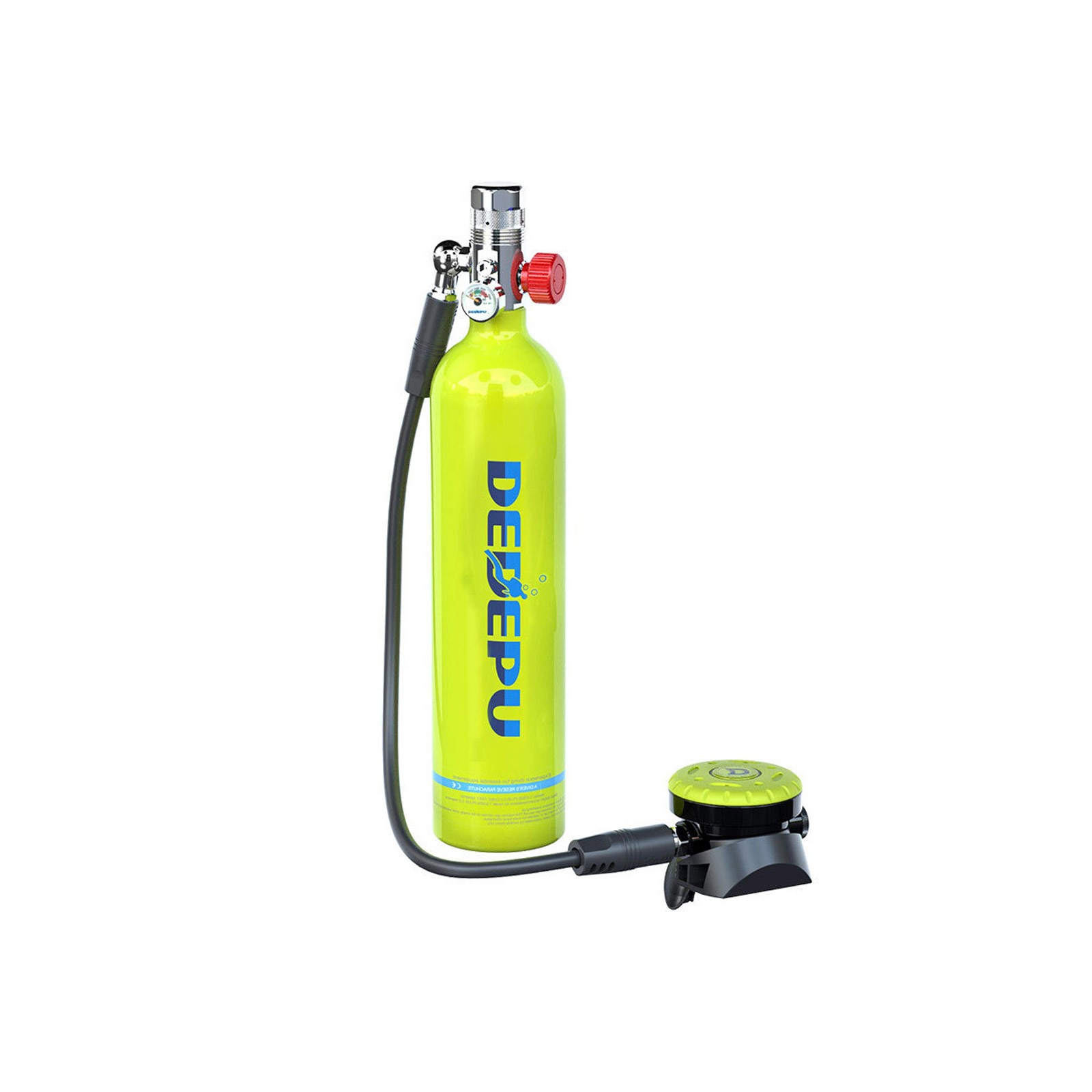 DEDEPU 1L Diving Scuba Tank Oxygen Tank Snorkeling Lung for Underwater w/ Mask