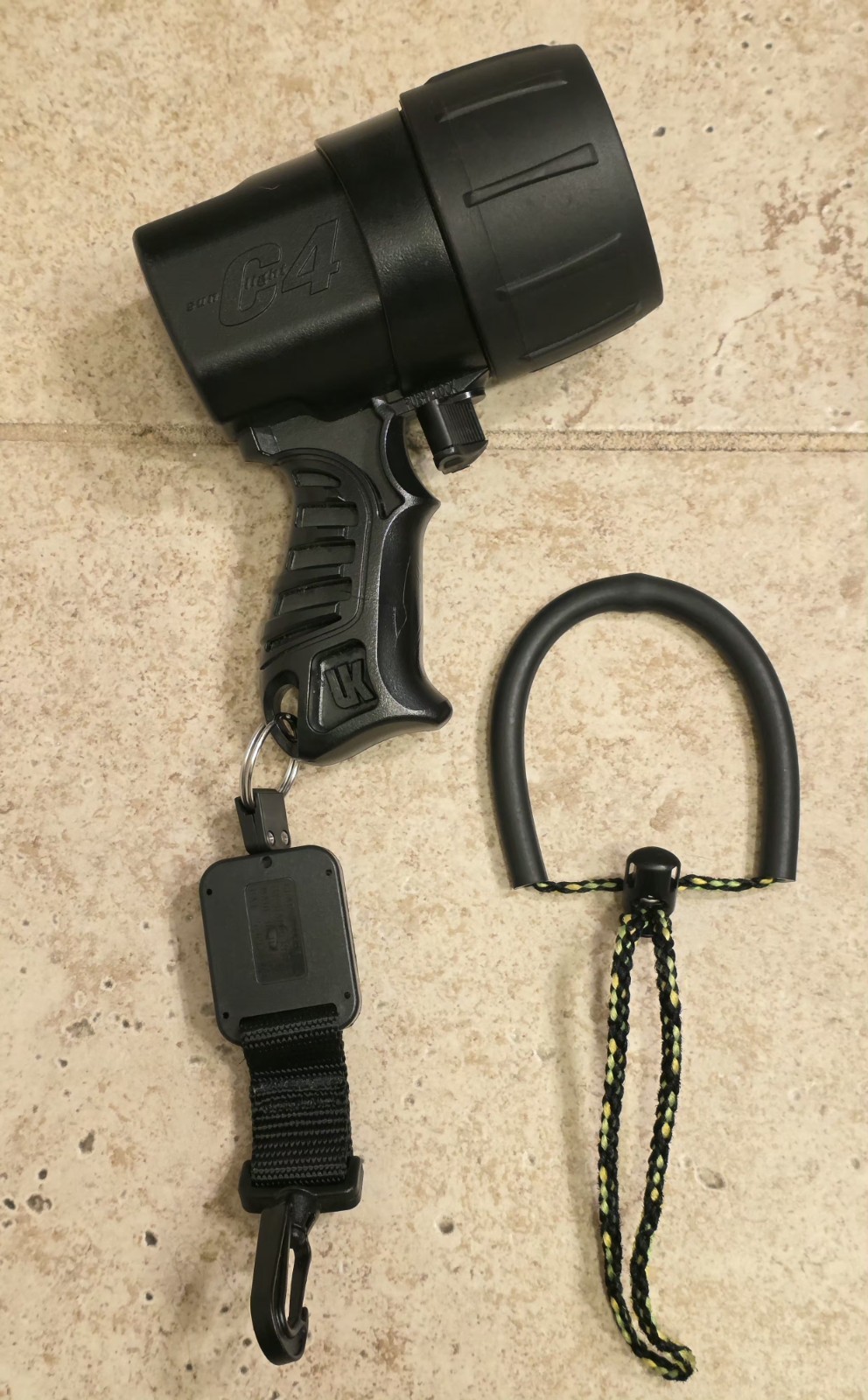Dive Light C4 Underwater Kinetics UK BLACK ( NO BATTERY ) * TESTED *