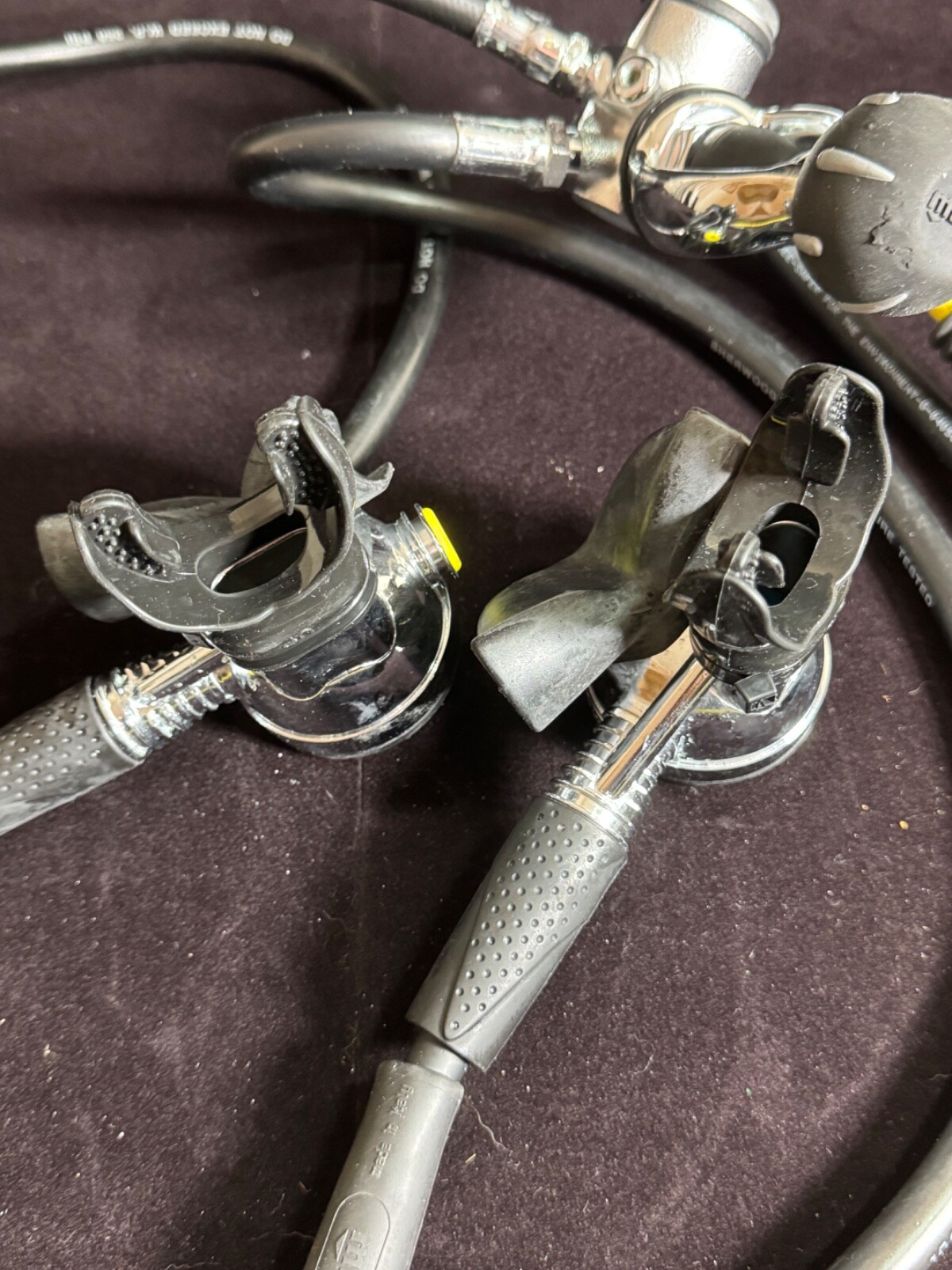 2x Mares Metal Proton MR42 w Sherwood Wisdom 2 Dive Computer Scuba Regulator Set