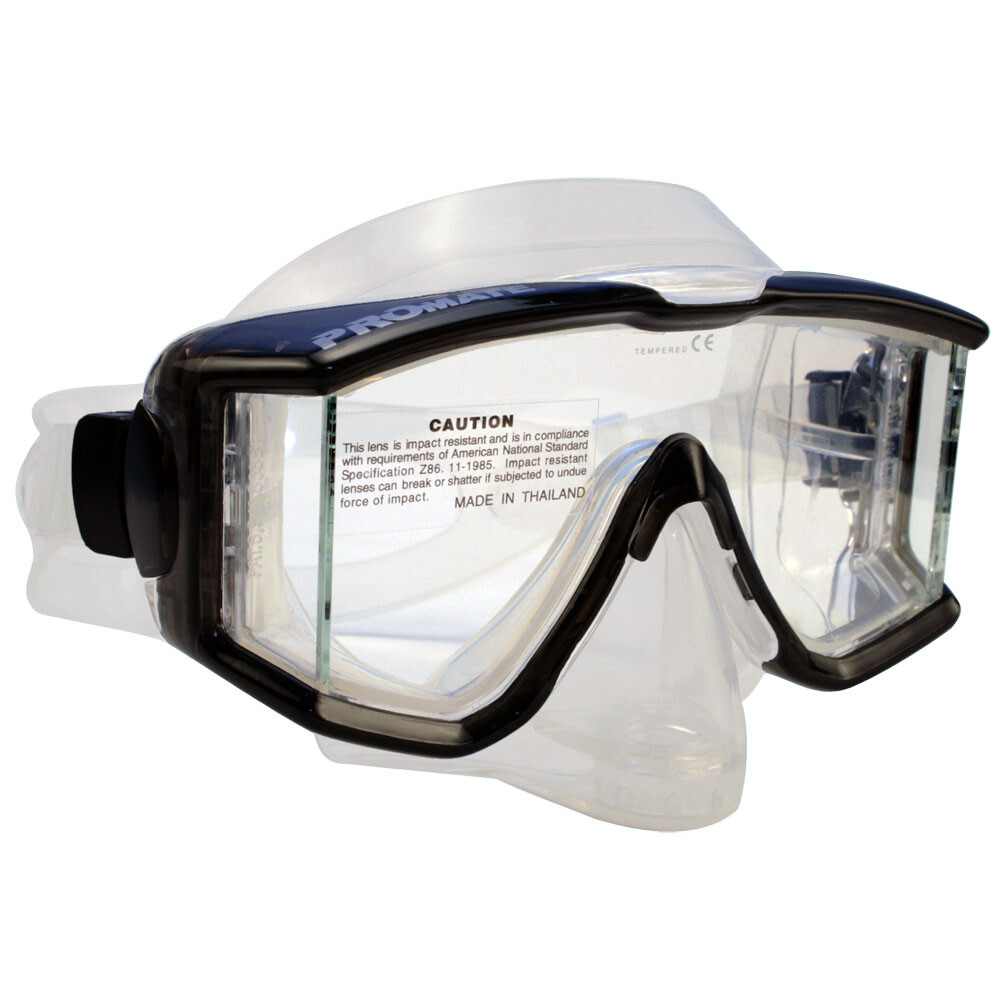 Promate Panoramic Silicone Purge Mask Goggles for Scuba Diving Snorkeling