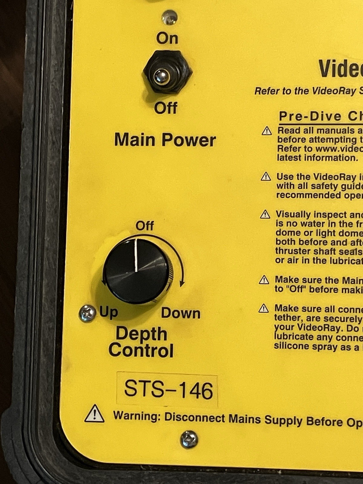 VideoRay Scout Underwater ROV Control Panel + Spare Parts Kit ~ NO ROV INCLUDED