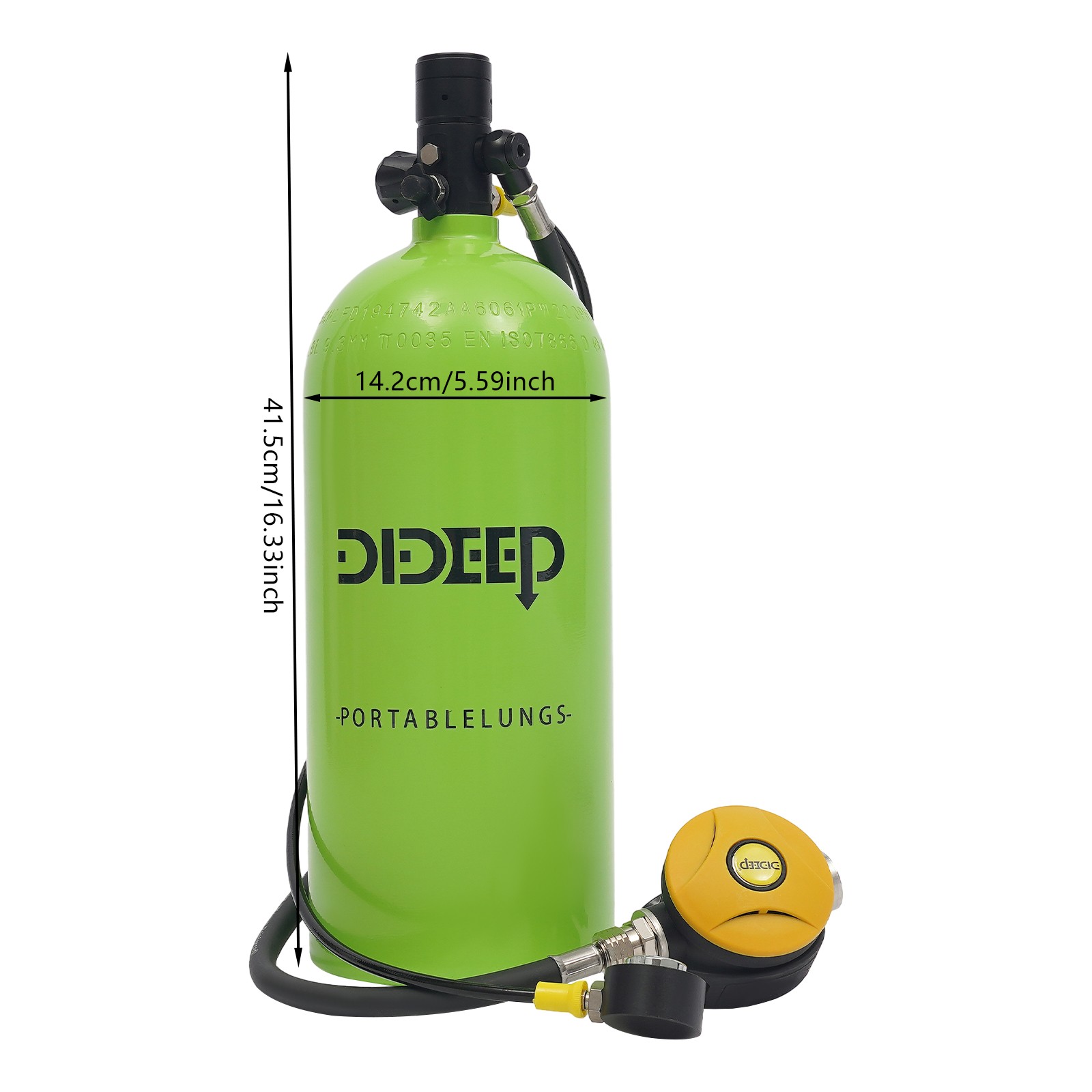 For Underwater Recreation Diving Scuba Tank Kit 3L Scuba Tank Diving Equipment