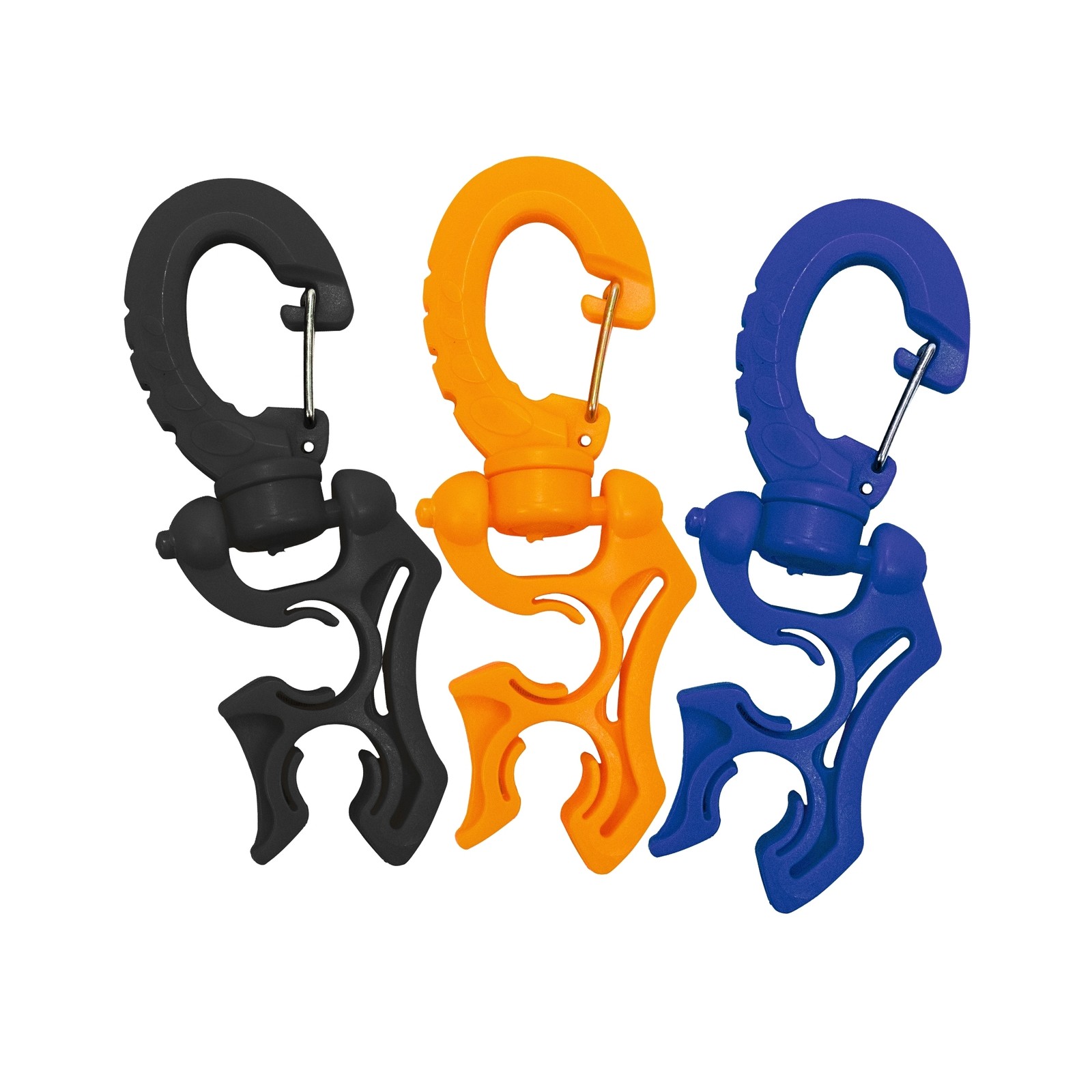 Scuba Choice Double Hose Holder Clip 3-Pack Bundle Apex Signal Trio