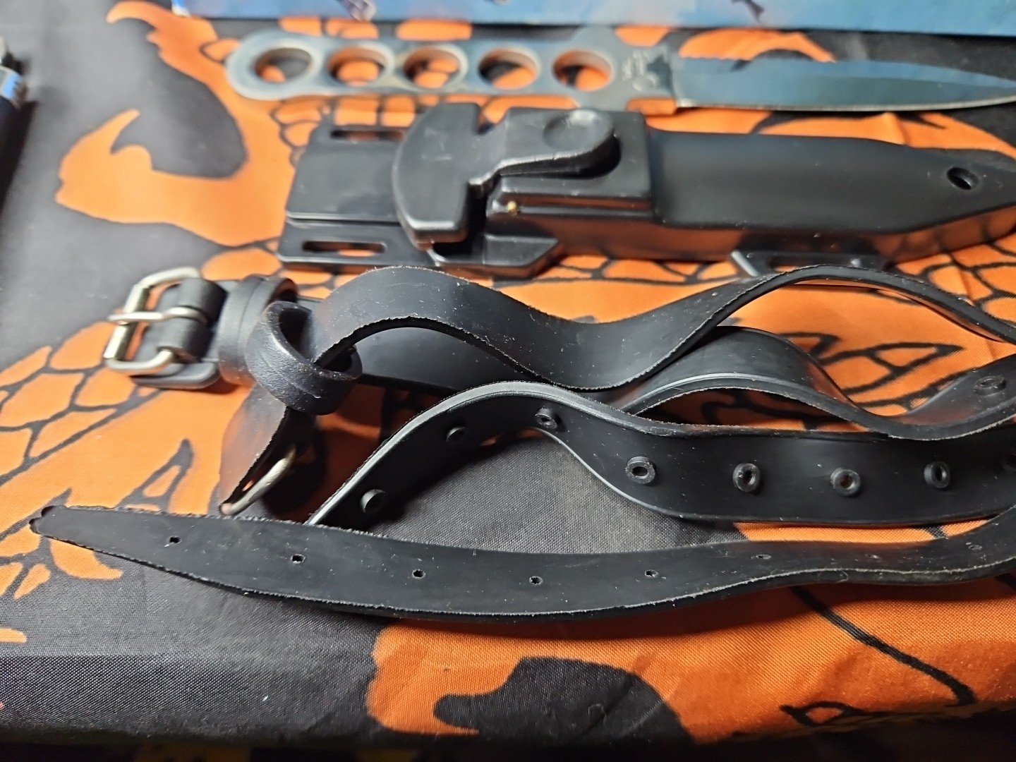 Tactical Scuba Diver Knife with Sheath Case Water Proof