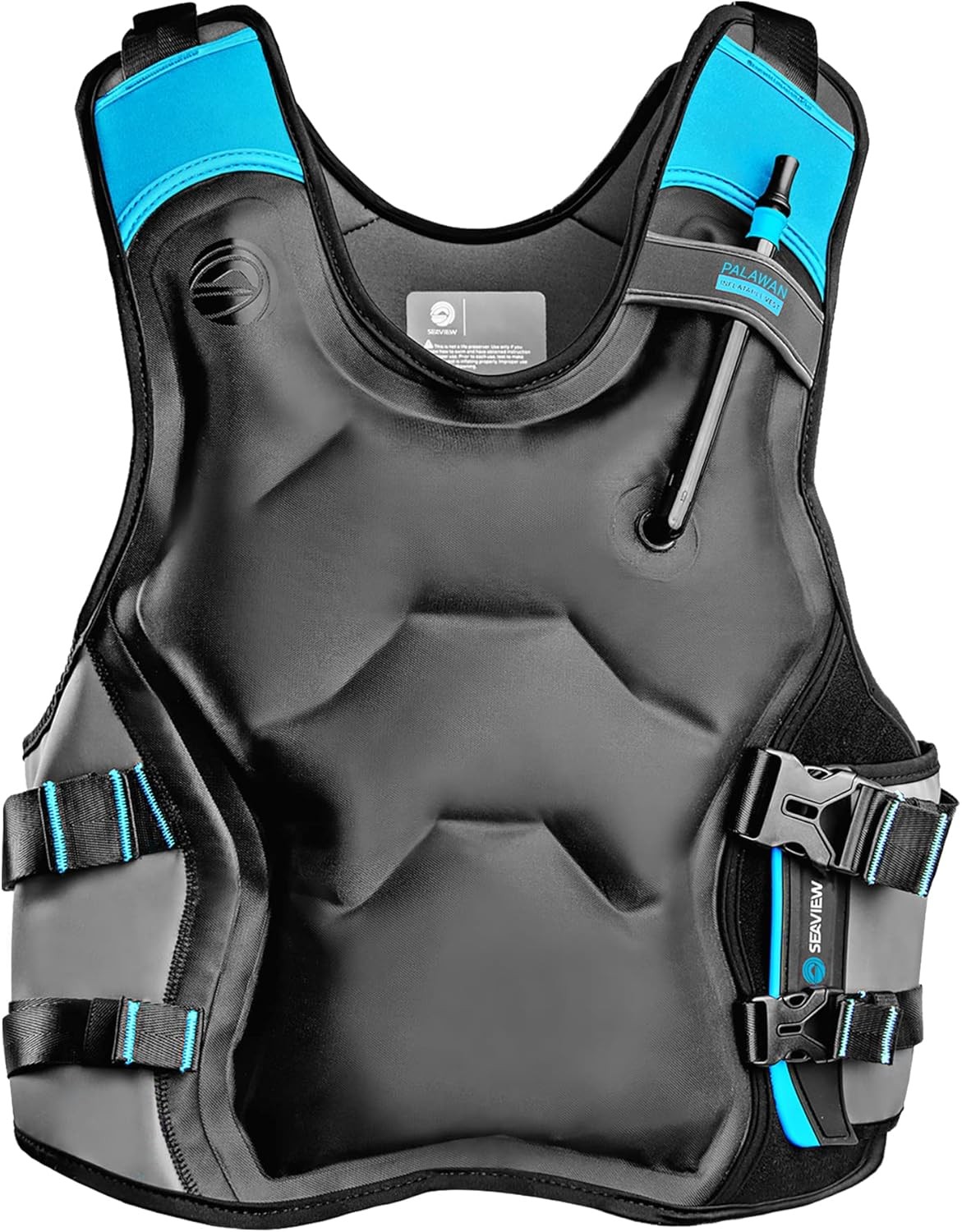 Seaview Palawan Inflatable Snorkel Vest – Premium Jacket Large, Black