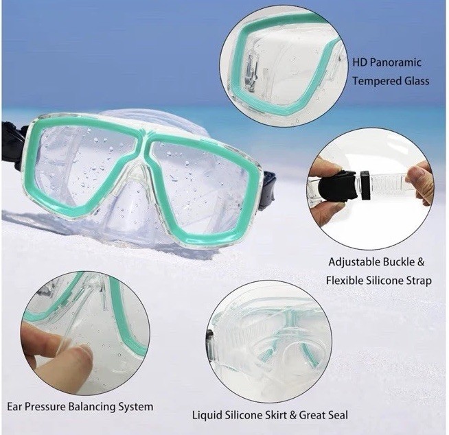 Snorkeling Gear for Adults with Fins Scuba Diving Gear Adult Professional Travel