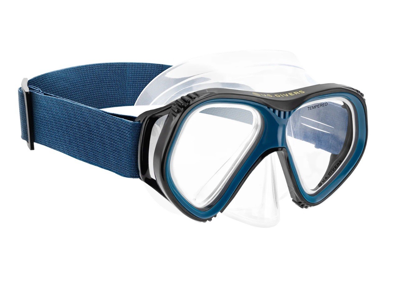 U.S. Divers Playa Adult Snorkel Set L/XL (Black & Blue)