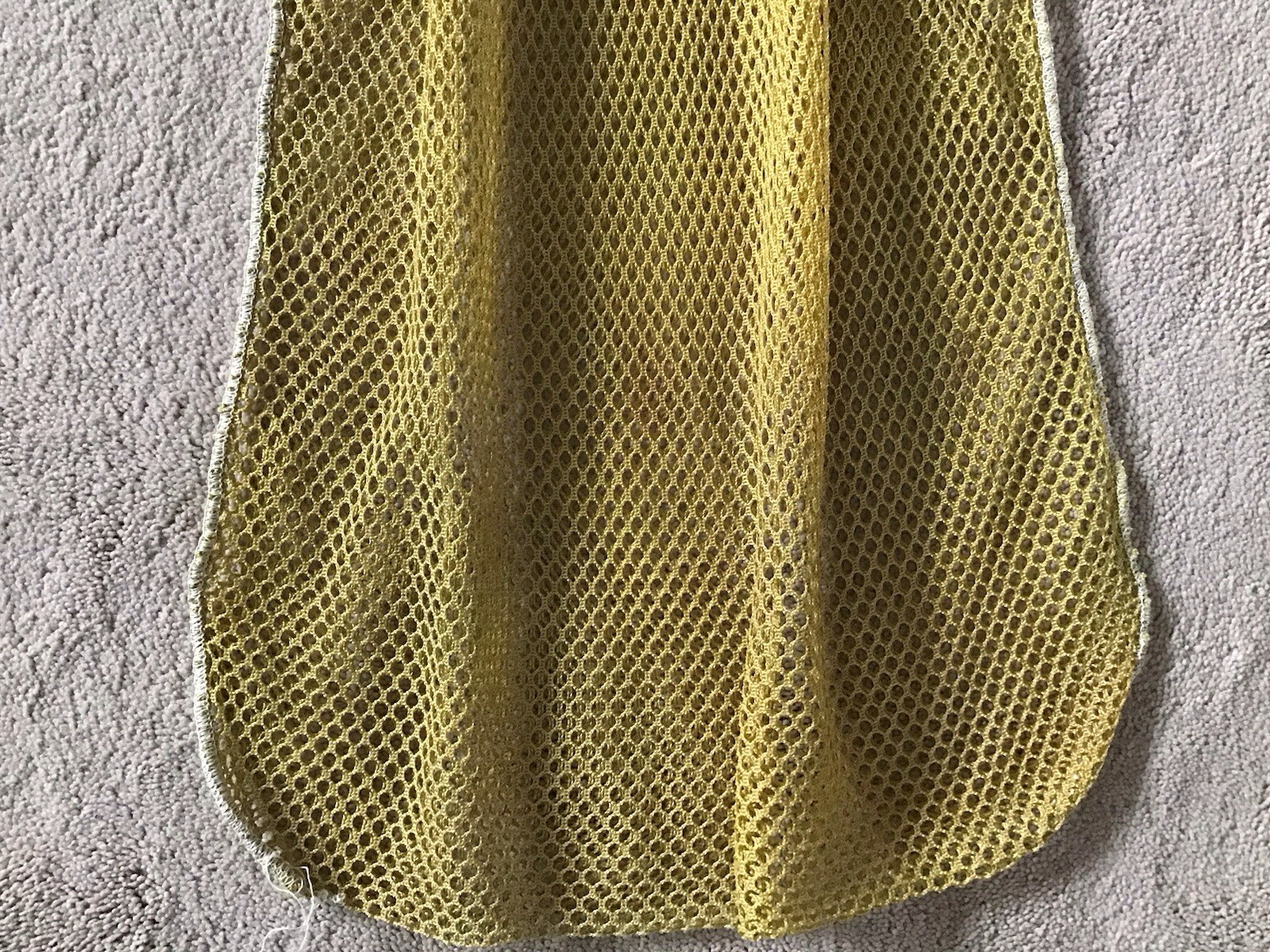Scuba Snorkeling Yellow Nylon Mesh Gear Bag 27 1/2″