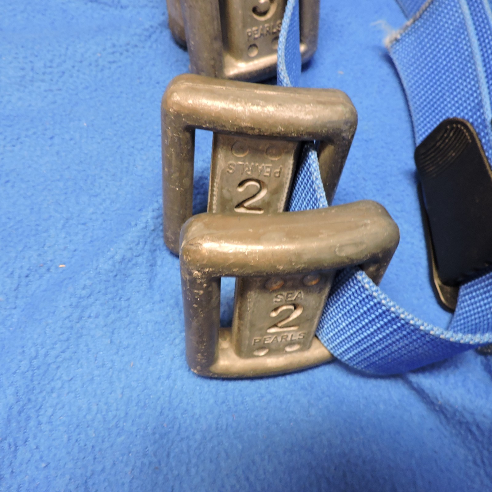 6 Sea Pearl Weights with Belt (2) of 2,3,4 lb = 18 total lbs