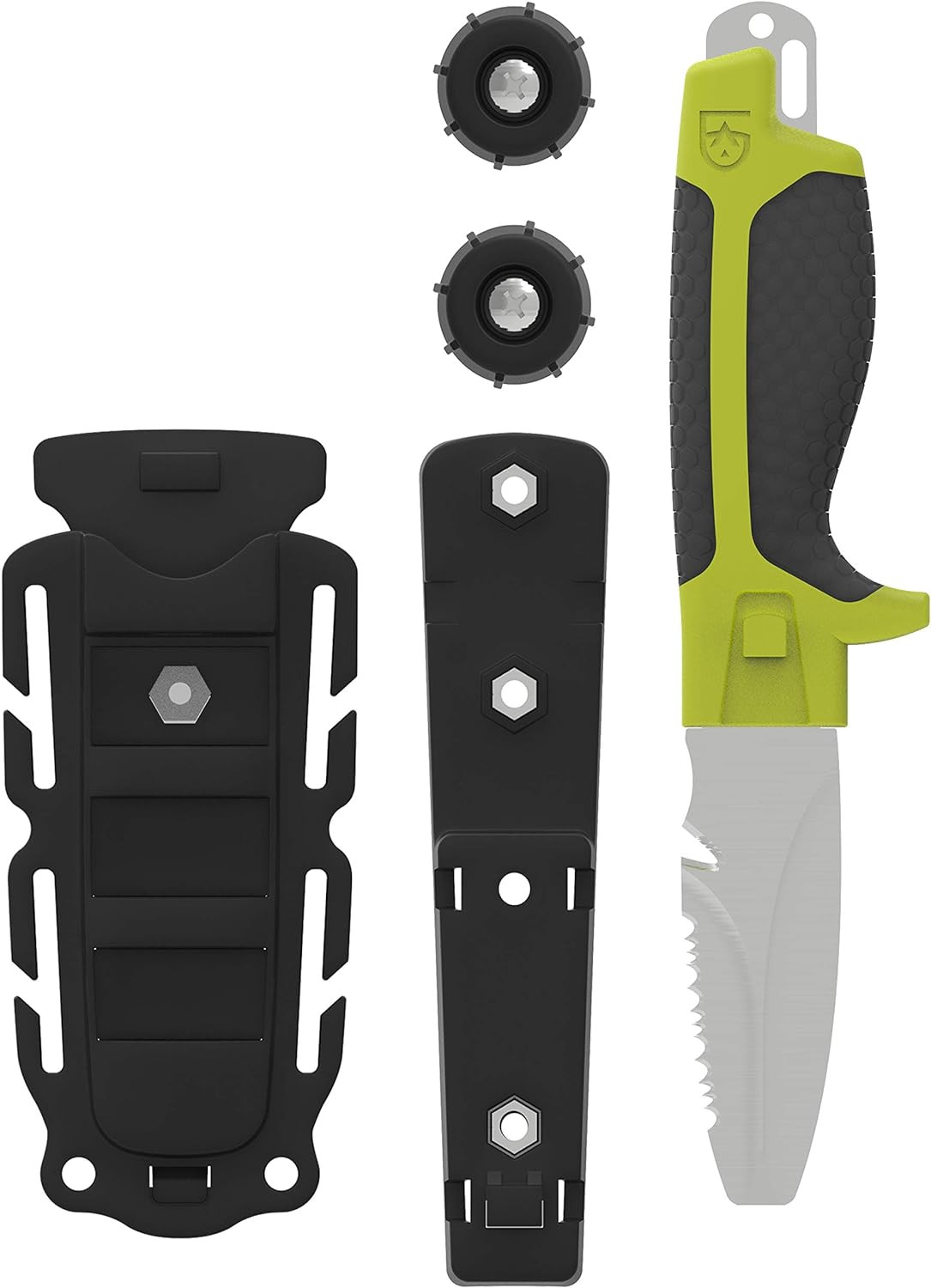 Tanu Dive and Rescue Knife with Sheath, 3” Blunt Tip Blade