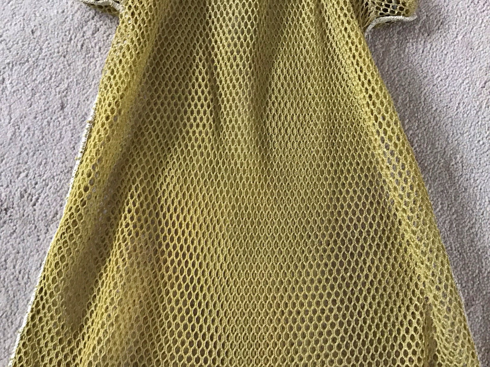 Scuba Snorkeling Yellow Nylon Mesh Gear Bag 27 1/2″