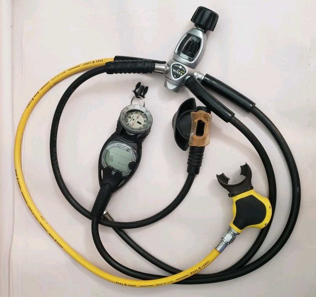 US Divers Aqualung Micra Regulator Octopus with Suunto Cobra Computer