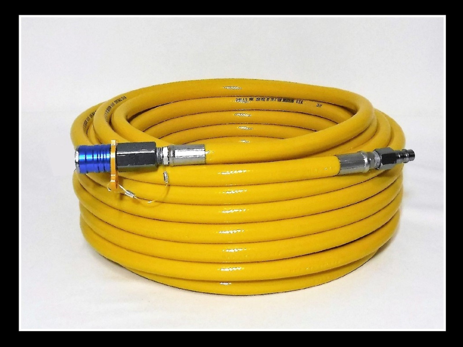 Stamped air breathing 150′ Scuba /Hookah airline with Hi-Flo quick connects
