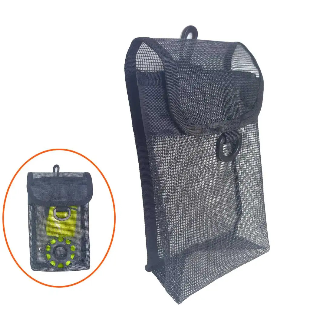 Scuba Diving SMB Carrier Mesh Bag Tech Wreck Diving Surface Marker Buoy Pouch