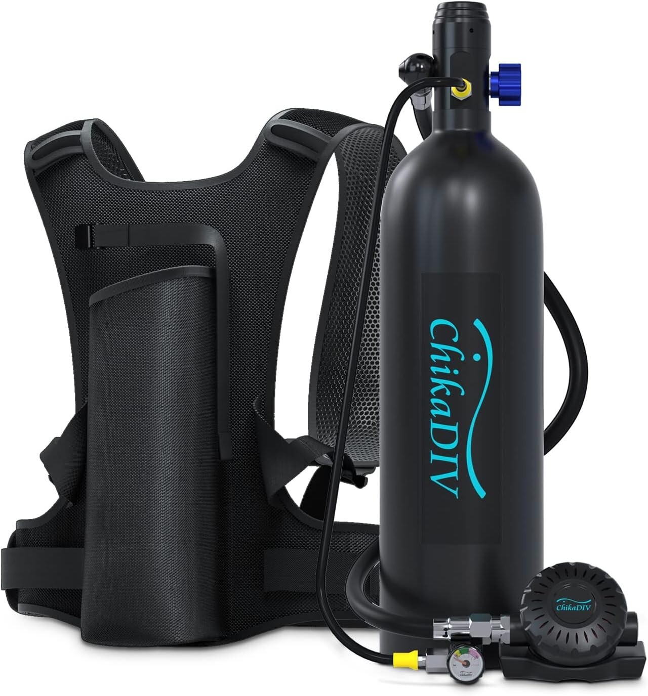 1.9L Mini Scuba Diving Tank Portable Oxygen Tank for Diving and Snorkeling