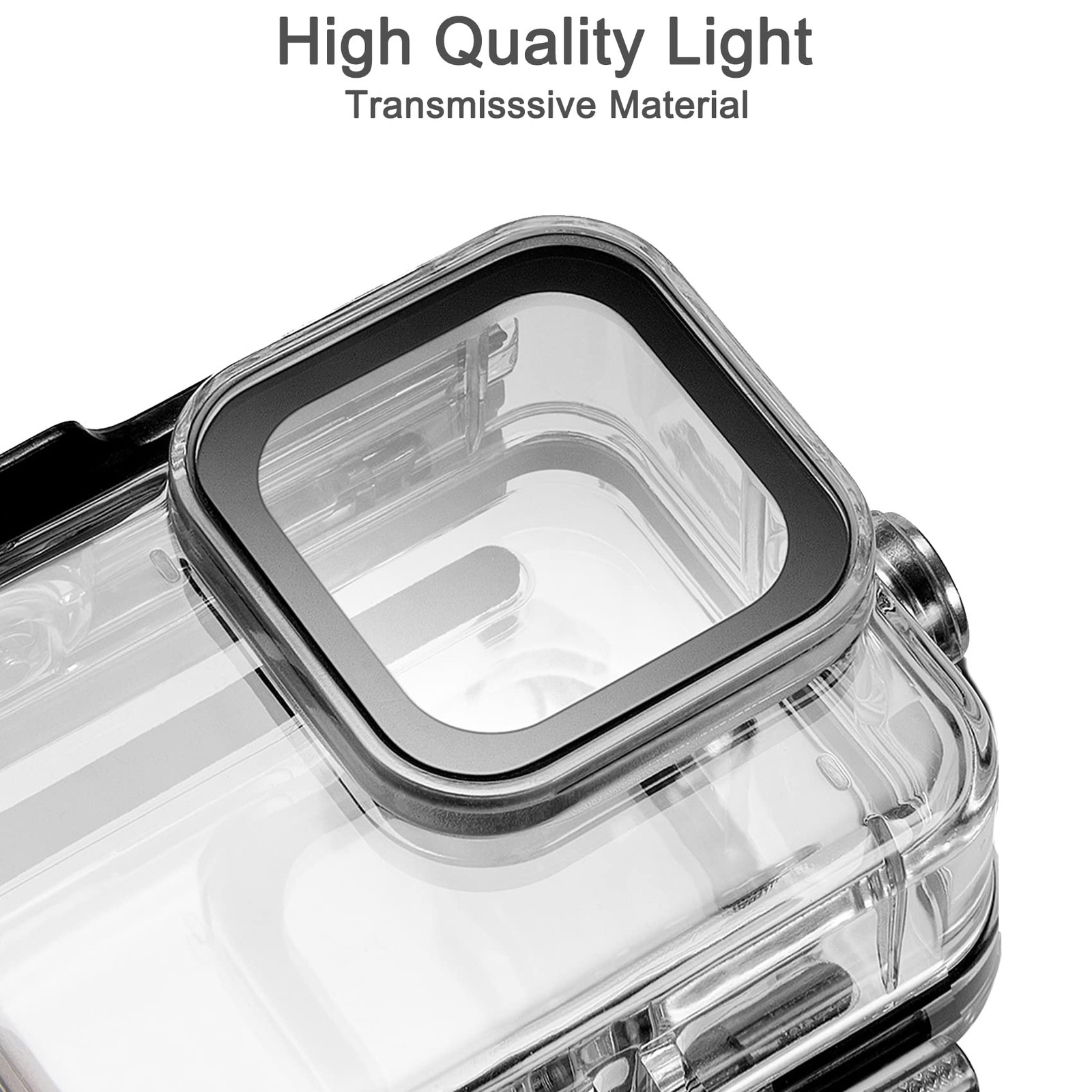 OKFUN Waterproof Housing Case for Go Pro Hero 13/12/11/10/9 Clear