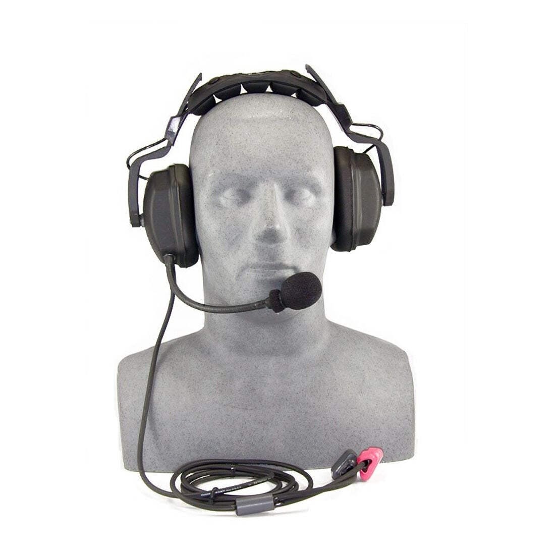 OTS Headset deluxe w/ boom mic. Set up for STX-101/M/SB