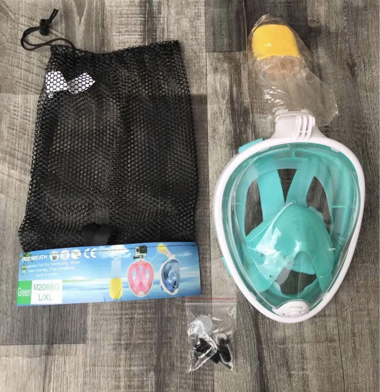 New Adult Full Face Snorkel Mask L/XL