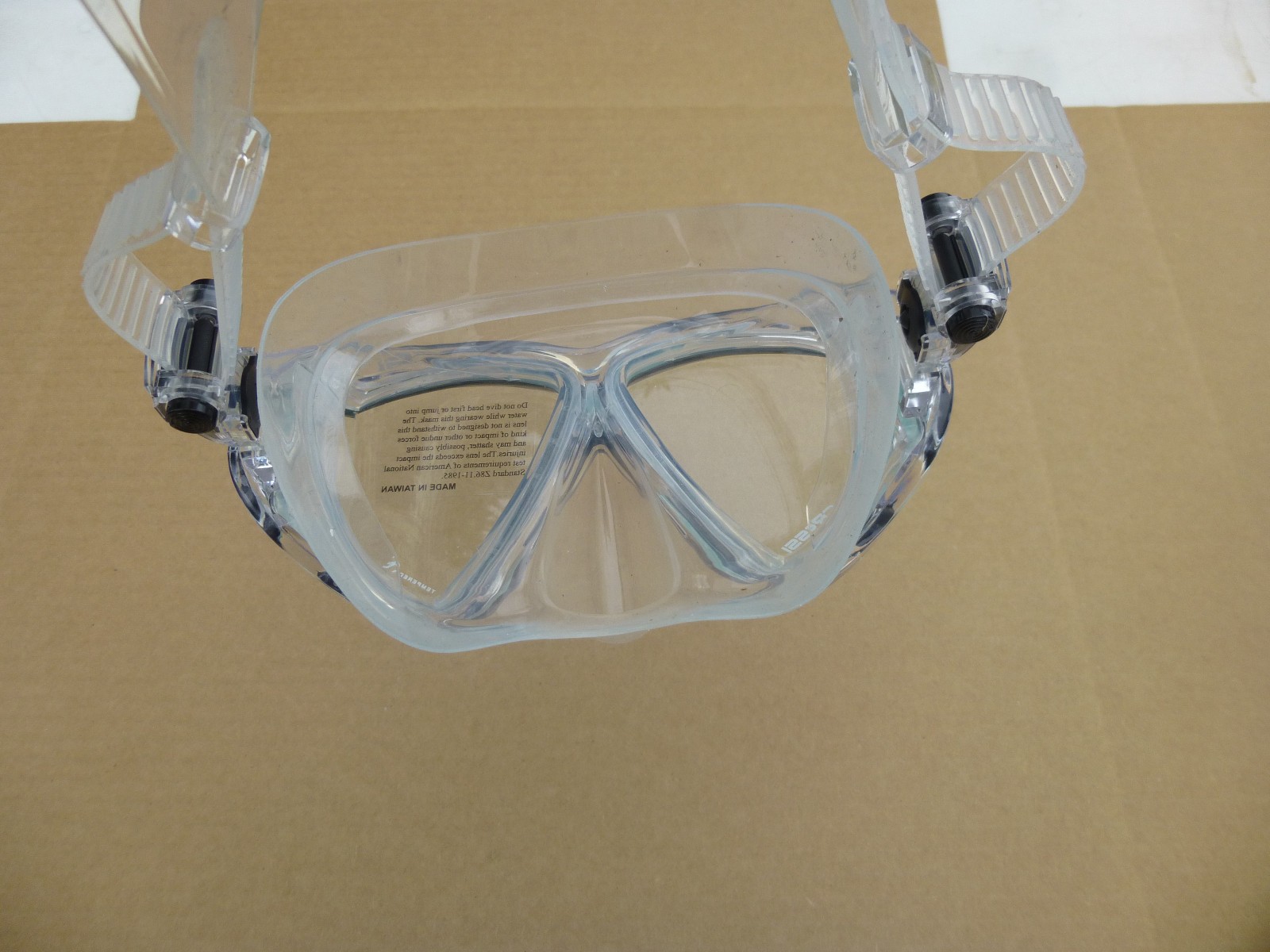 NEW CRESSI WIDE VIEW PANO 4 BLACK & SILVER, CLEAR LENSES SCUBA DIVE DIVING MASK