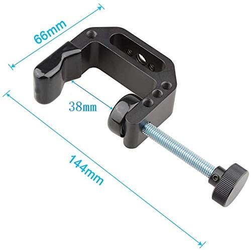 CAMVATE Universal C-Clamp for Desktop Mount Holder with 1/4″-20 & Black