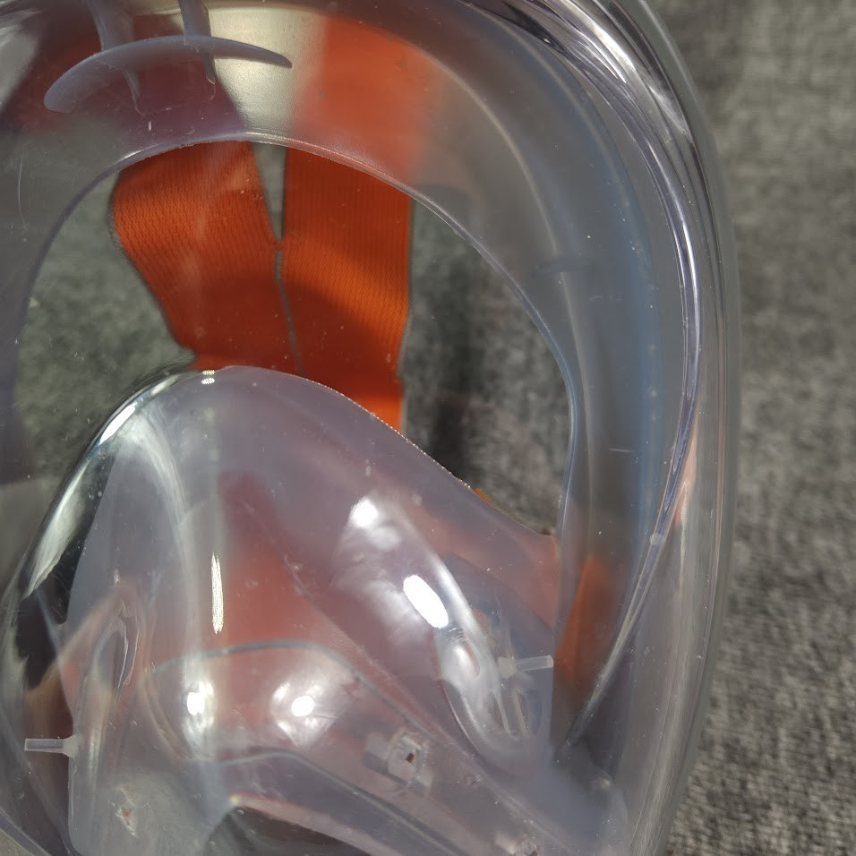 Ocean Reef Aria Full Face Snorkel Mask-Gray-S/M- Preowned